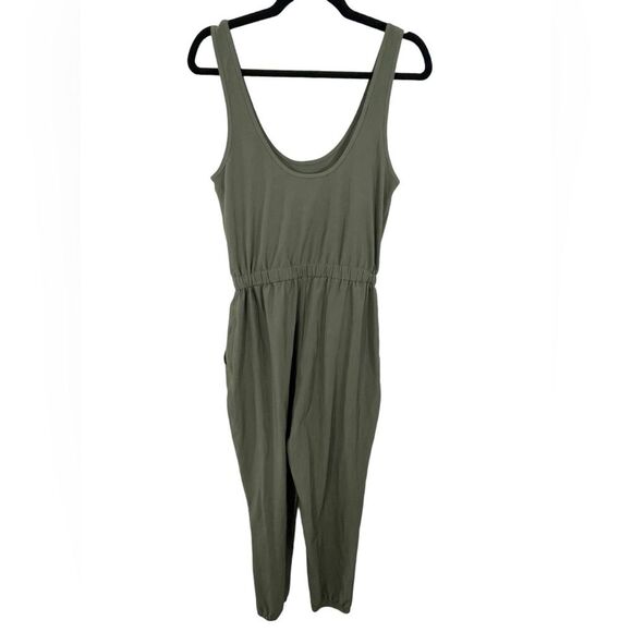 Abercrombie & Fitch Jumpsuit Traveler Jogger Olive Green Size ST SMALL TALL - Picture 2 of 6